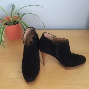 Steve Madden Black Suede Ankle Boots